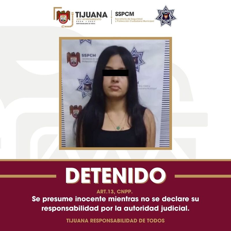 Asegura la Policía Municipal de Tijuana a dos personas señaladas por extorsión a transportistas en fraccionamiento Natura