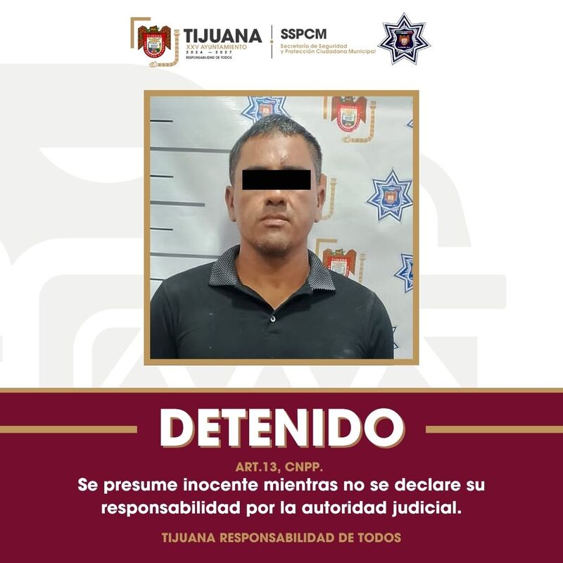 Detienen agentes de la Policía Municipal a presunto responsable del robo de un camión