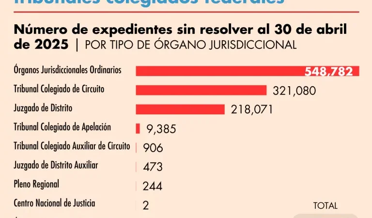 Advierten que habrá rezago en el poder Judicial, acompañado de una enorme espiral de impunidad