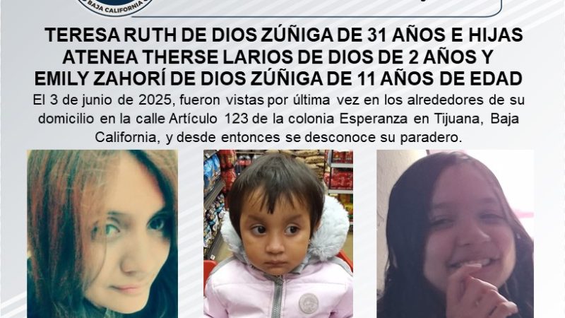 Pesquisa de Teresa Ruth de Dios Zúñiga y sus hijas Atenea Therse Larios de Dios y Emily Zahorí de Dios Zúñiga