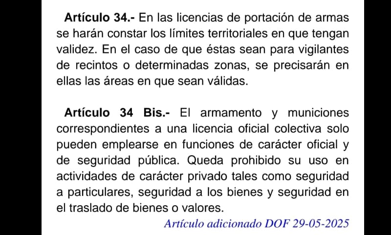 Atiende SSPCM actualización a la Ley Federal de Armas de Fuego y Explosivos en materia de uso de armamento