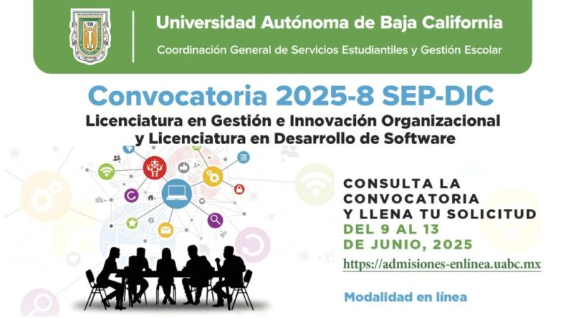 UABC invita a cursar licenciaturas en modalidad no escolarizada para el ciclo 2025-8