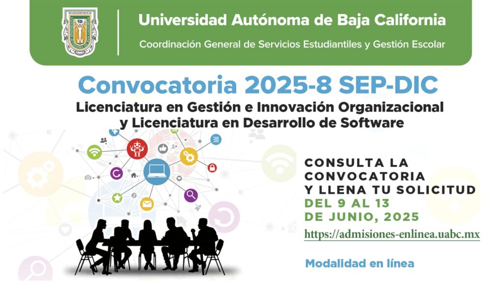 UABC invita a cursar licenciaturas en modalidad no escolarizada para el ciclo 2025-8