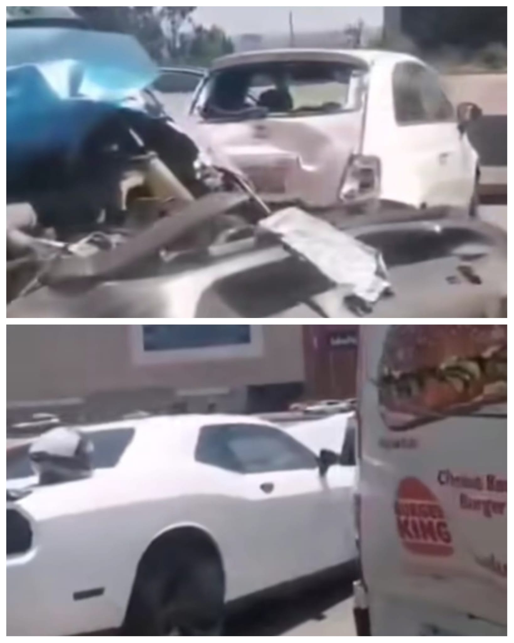 Choque múltiple en Vía Rápida Alamar deja 10 lesionados