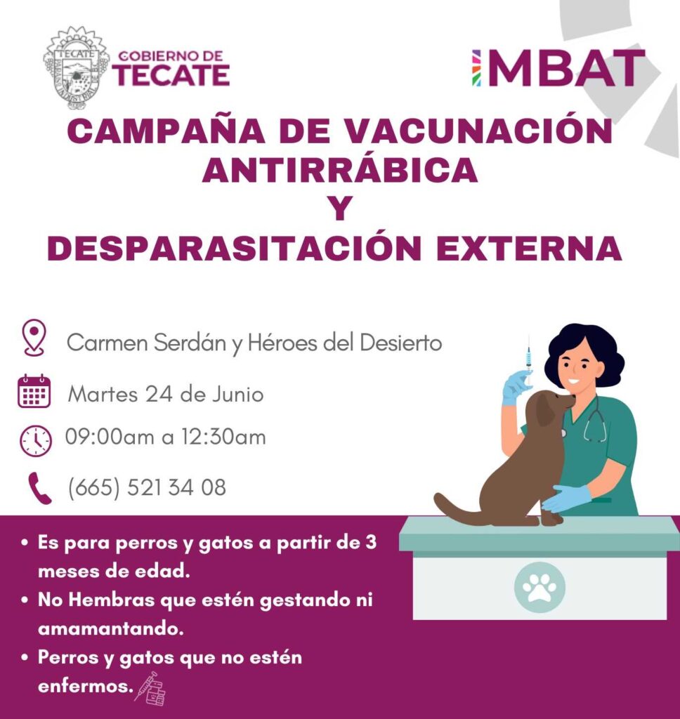 Llevarán vacunas y desparacitaciones gratuitas a Ejido Carmen Serdán y Testerazo