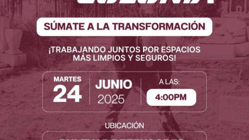 Invita Gobierno de Tecate a participar en la jornada “Gobierno en tu colonia”