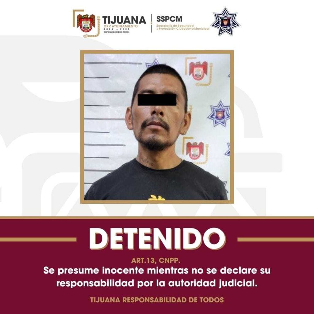 Detienen elementos de la Policía Municipal en la Zona Norte a hombre en posesión de 125 envoltorios de heroína y dos órdenes de aprehensión activas