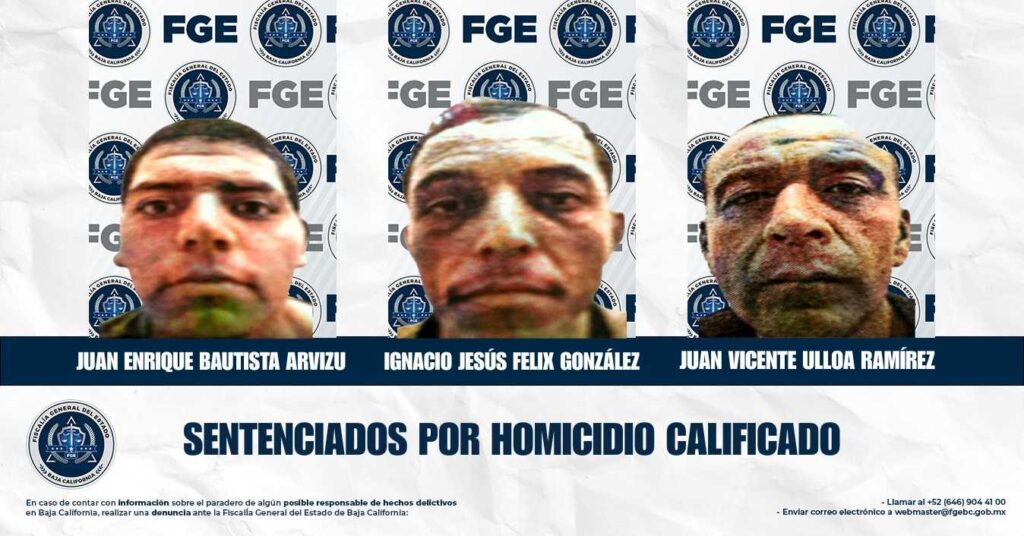 FGE logra tres sentencias condenatorias por homicidio calificado