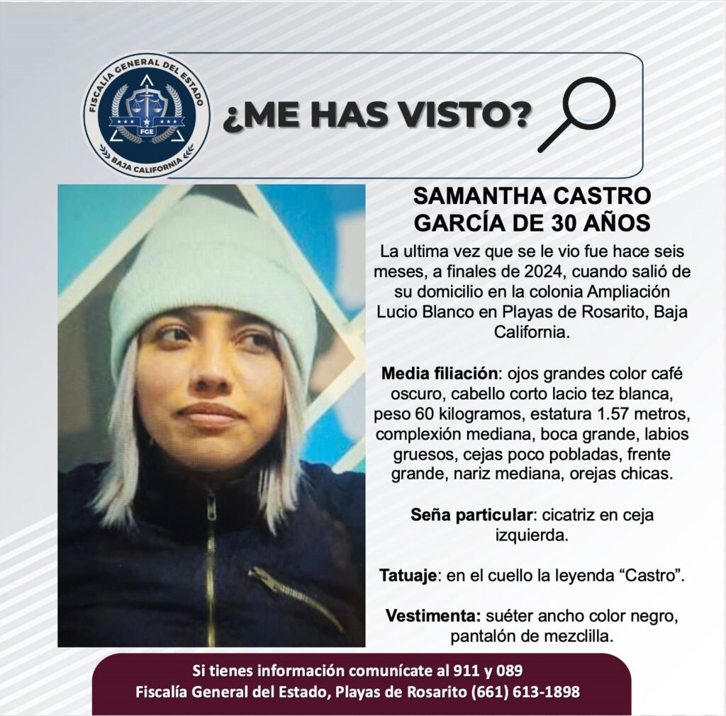 Pesquisa de Samantha Castro García de 30 años de edad