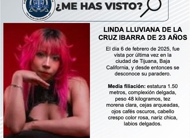 Pesquisa de Linda Lluviana de la Cruz Ibarra de 23 años de edad