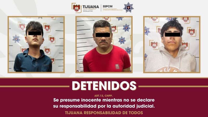Asegura Policía Municipal de Tijuana cuatro armas de fuego en menos de 24 horas