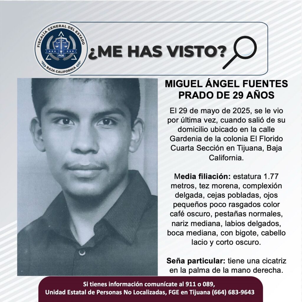 Pesquisa de Miguel Ángel Fuentes Prado de 29 años de edad