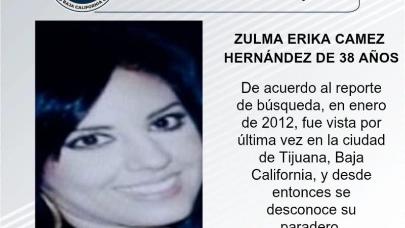 Pesquisa de Zulma Erika Camez Hernández de 38 años de edad