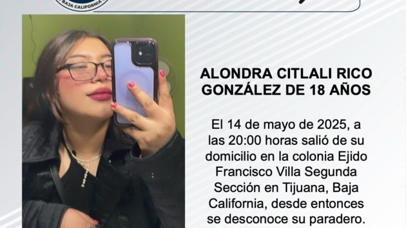 Pesquisa de Alondra Citlali Rico González de 18 años de edad