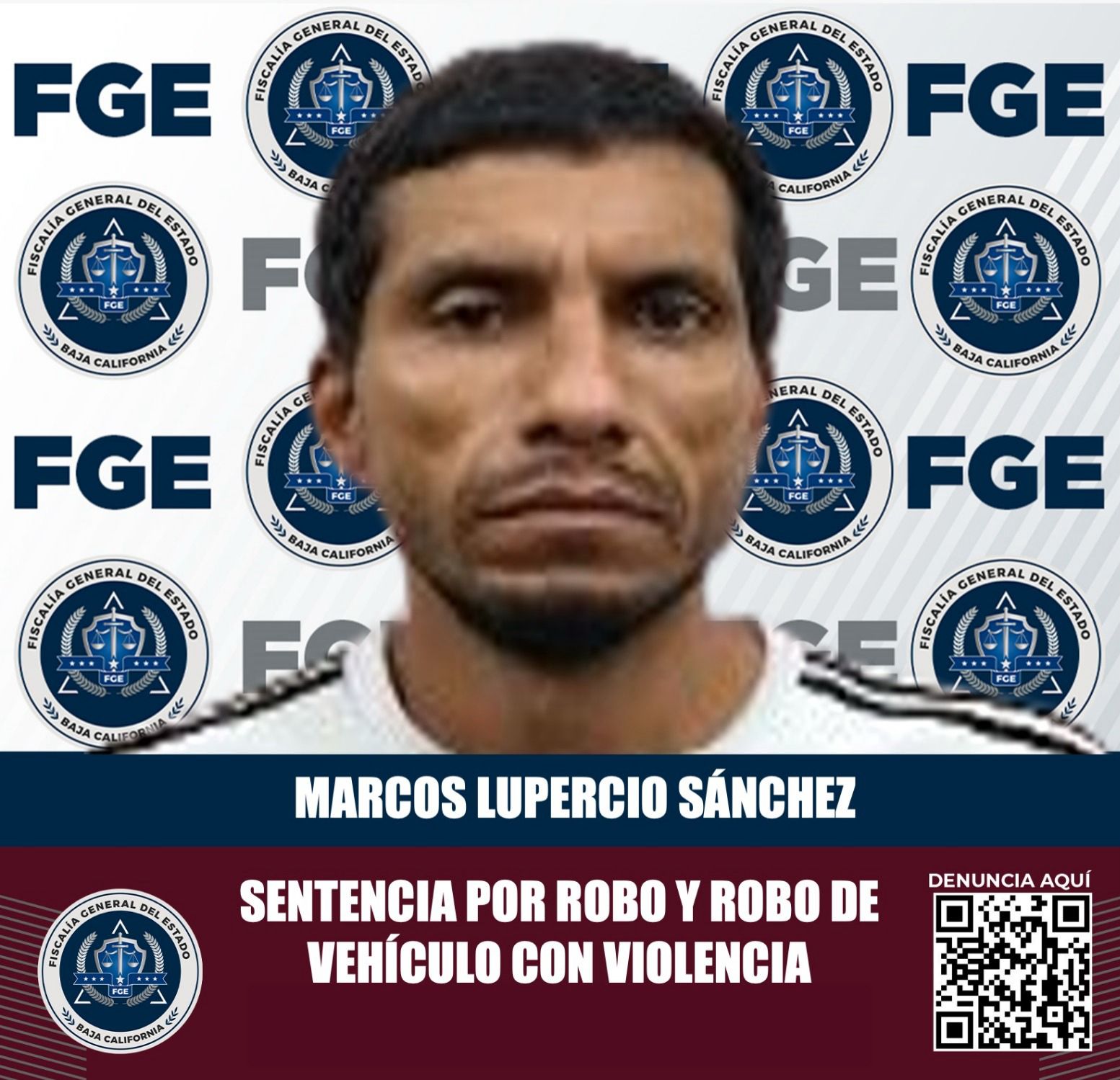 La FGE obtiene sentencia de 7 años para responsables de robo de vehículo con violencia