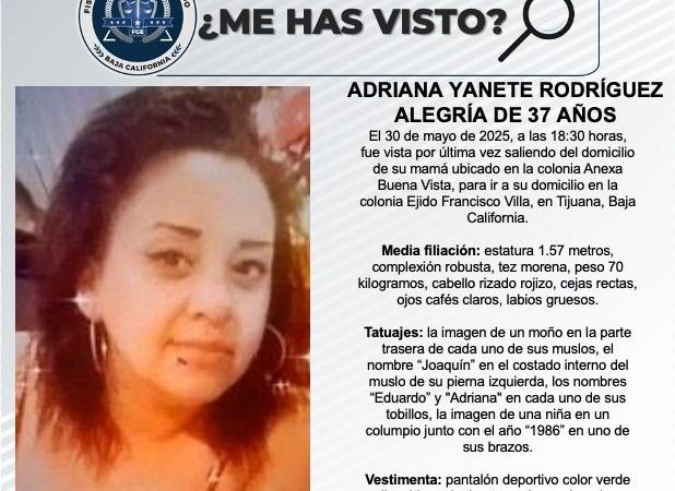 Pesquisa de Adriana Yanete Rodríguez Alegría de 37 años de edad