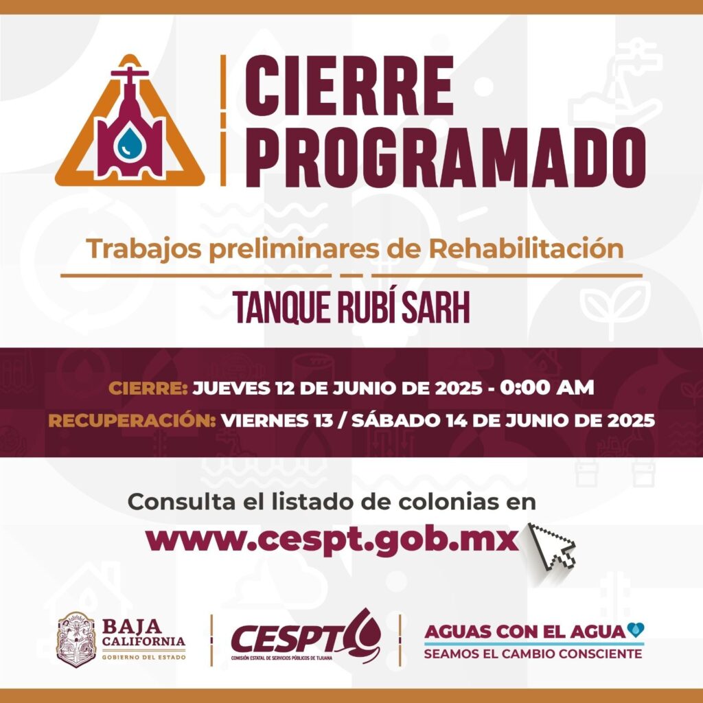 CESPT realizará trabajos preliminares para la rehabilitación del Tanque Rubí SARH