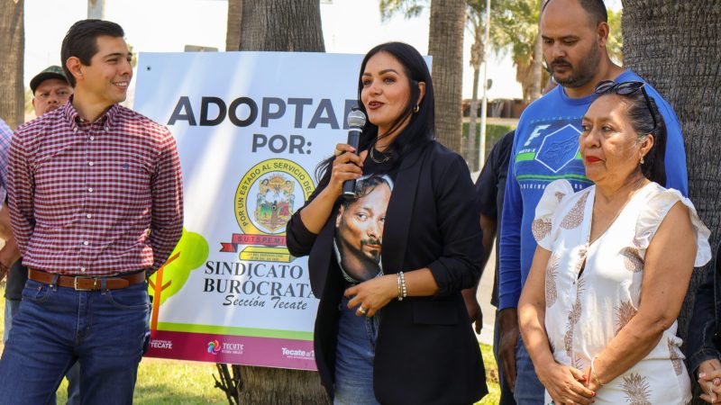 Sindicato de Burócratas se suma al Programa de Adopción de Camellones del Gobierno de Tecate