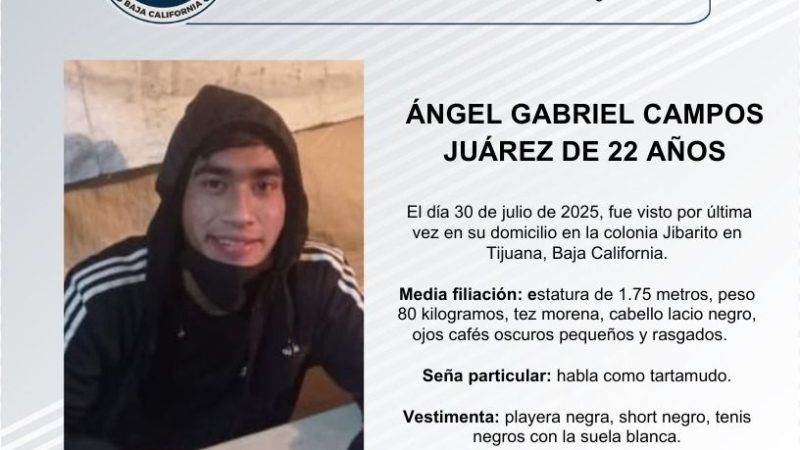 Pesquisa de Ángel Gabriel Campos Juárez de 22 años de edad