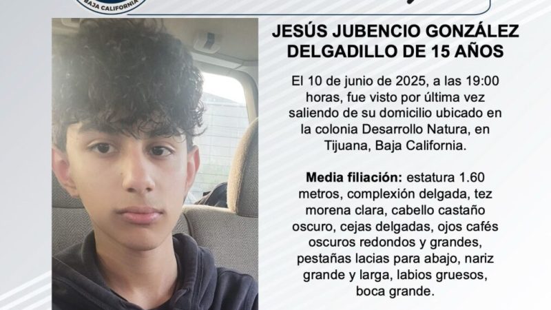Pesquisa de Jesús Jubencio González Delgadillo de 15 años de edad