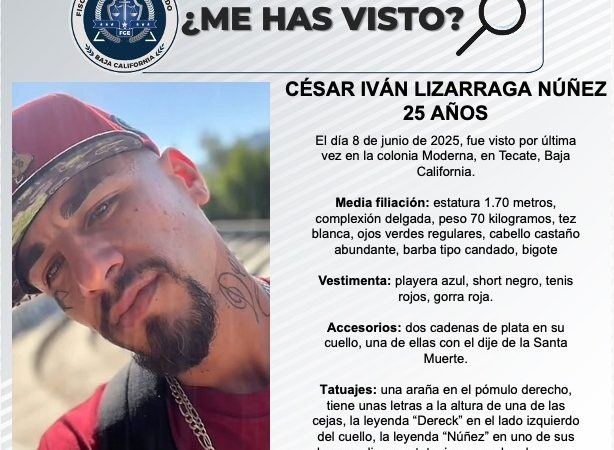 Pesquisa de César Iván Lizarraga Núñez de 25 años de edad