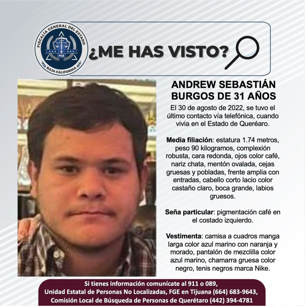 Pesquisa de Andrew Sebastián Burgos de 31 años de edad
