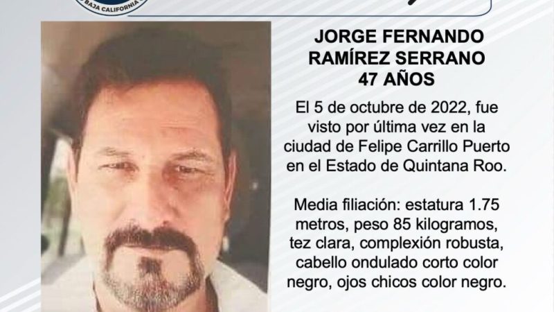 Pesquisa de Jorge Fernando Ramírez Serrano de 47 años de edad