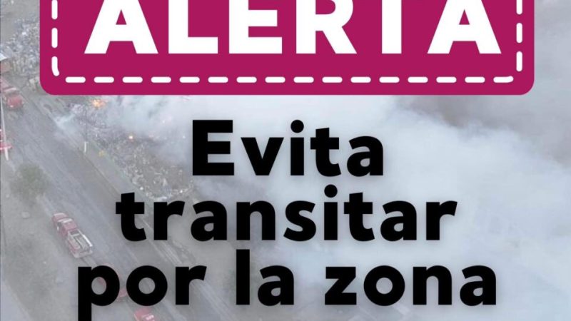 Incendio en Centro de Transferencia de Colonia Guajardo