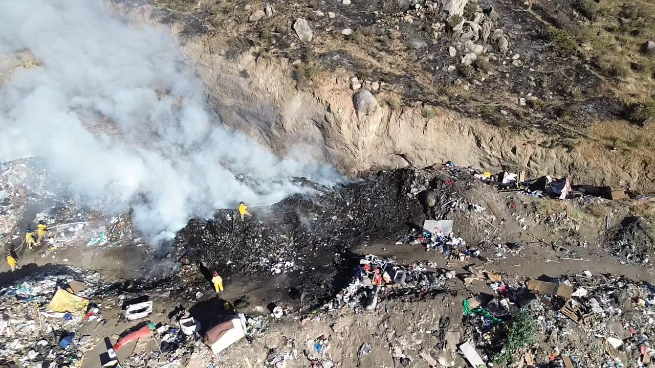 Controlado incendio en Centro de Transferencia de la Colonia Guajardo