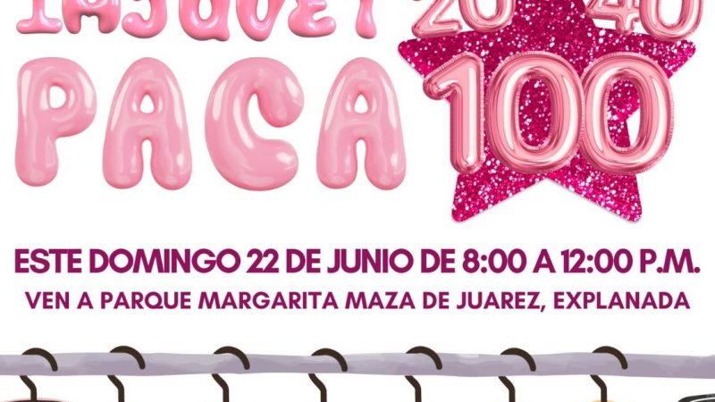 Invita IMJUVET a la «Paca 20, 40 y 100» este domingo