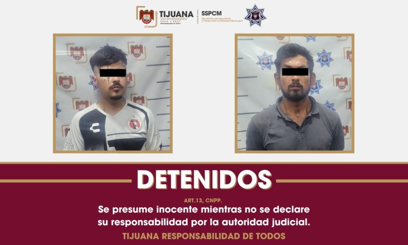 Detiene Policía Municipal a dos hombres armados en el fraccionamiento Hacienda Lindavista