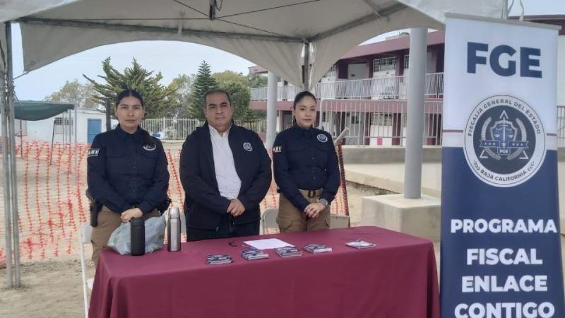 FGE acerca servicios de procuración de justicia a la comunidad durante jornada «Nos toca hacer historia» en Rosarito