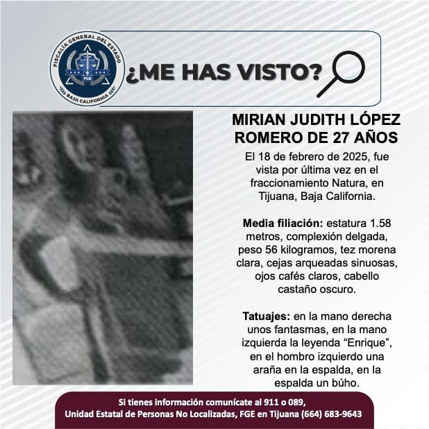 Pesquisa de Mirian Judith López Romero de 27 años de edad