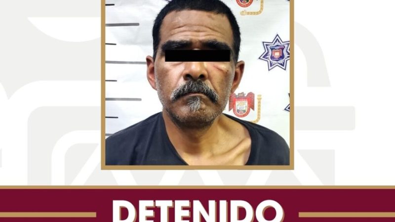 Asegura SSPCM a presunto responsable de un homicidio en la colonia Hidalgo
