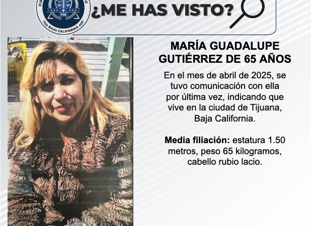 Pesquisa de María Guadalupe Gutiérrez de 65 años de edad