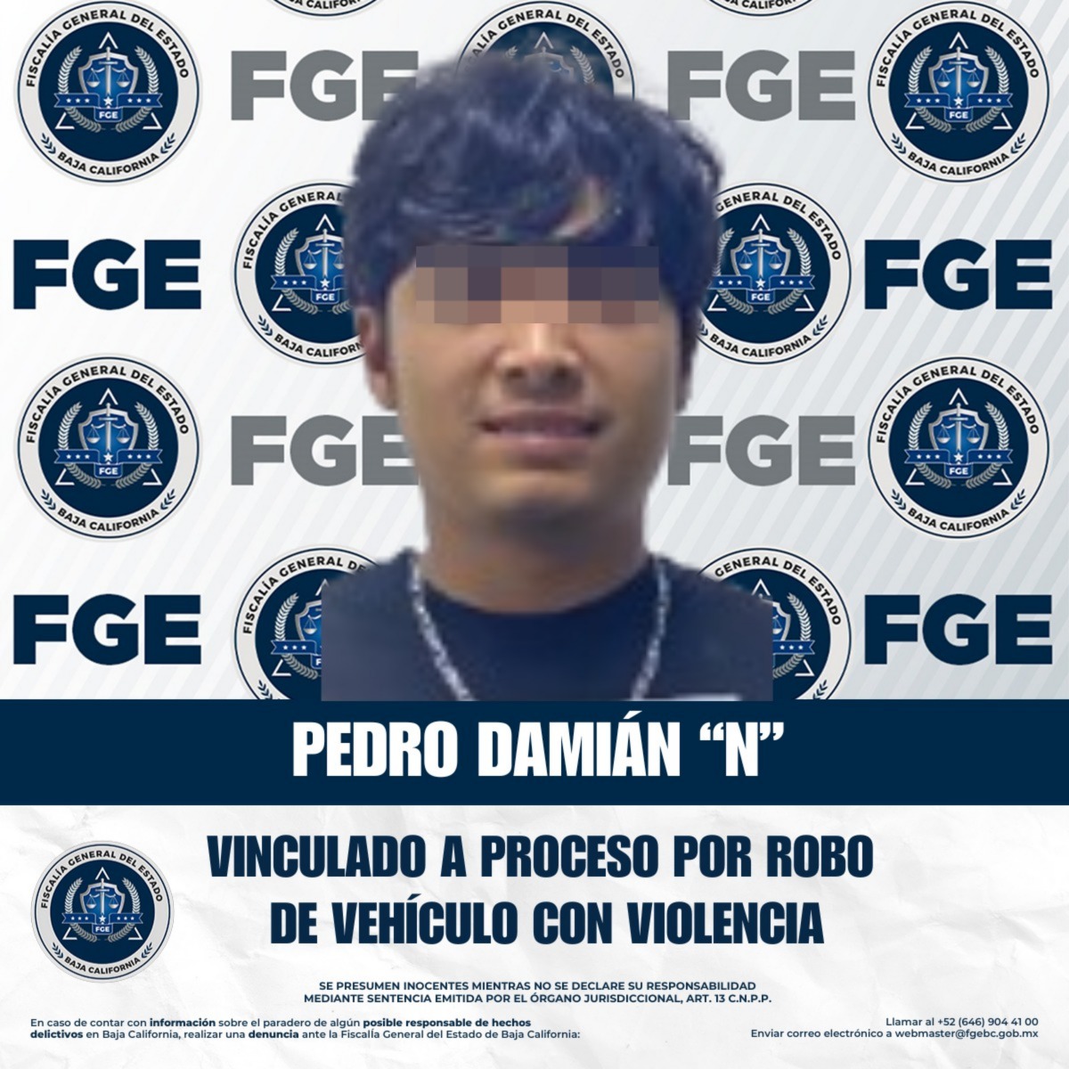 Hombre inicia proceso penal por robo de vehículo con violencia