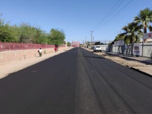 Trabaja SIDURT en rehabilitación de vialidades de Km 43