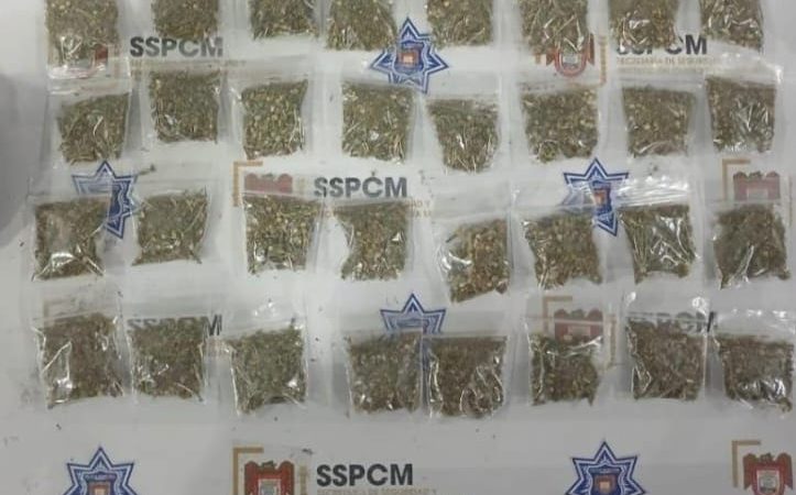 Detiene Policía Municipal de Tijuana a tres personas por delitos contra la salud