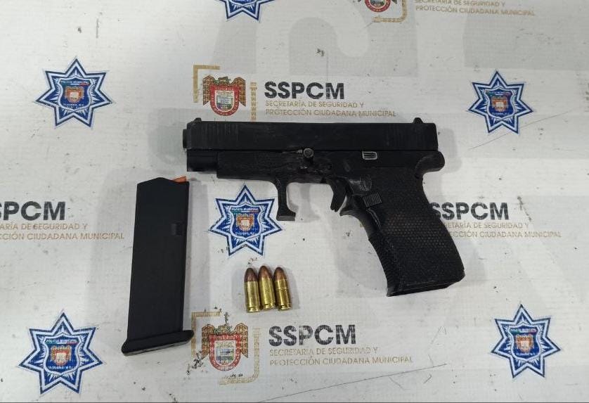 Asegura SSPCM a presunto generador de violencia con arma de fuego en Hacienda del Colorado