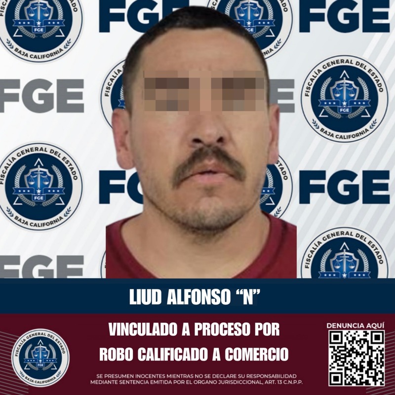 Hombre recibe vinculación a proceso por robo calificado a establecimiento comercial