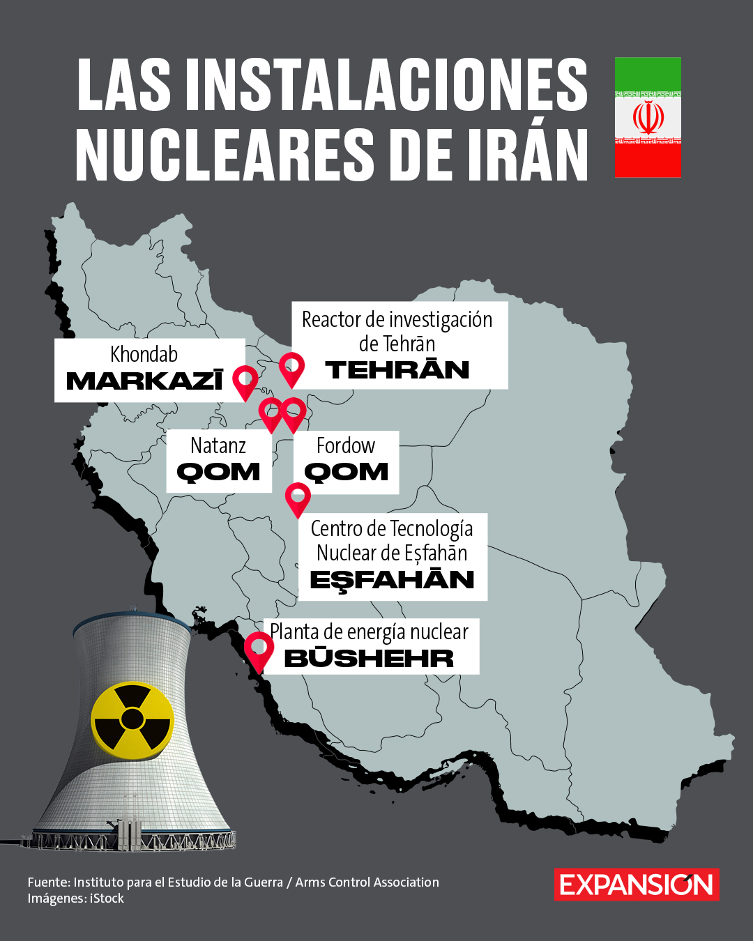 Israel ataca las instalaciones nucleares de Irán, estas son las más importantes