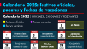 Cuántos puentes quedan para la segunda mitad de 2025