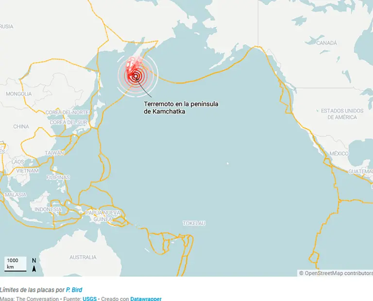 El terremoto de Kamchatka figura entre los diez más fuertes jamás registrados: esto es lo que tienen en común