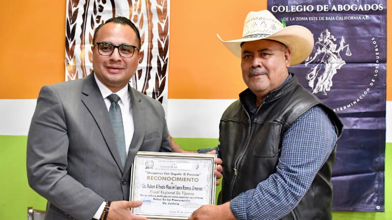 Fiscal Regional de Tijuana sostiene reunión con Colegios de Abogados Zona Este y Grupo 33