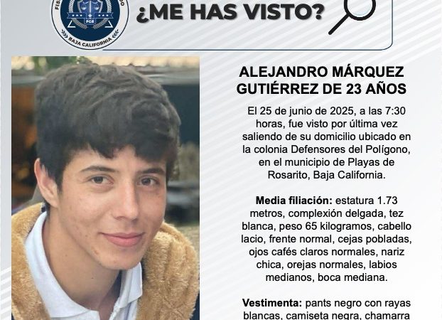 Pesquisa de Alejandro Márquez Gutiérrez de 23 años de edad