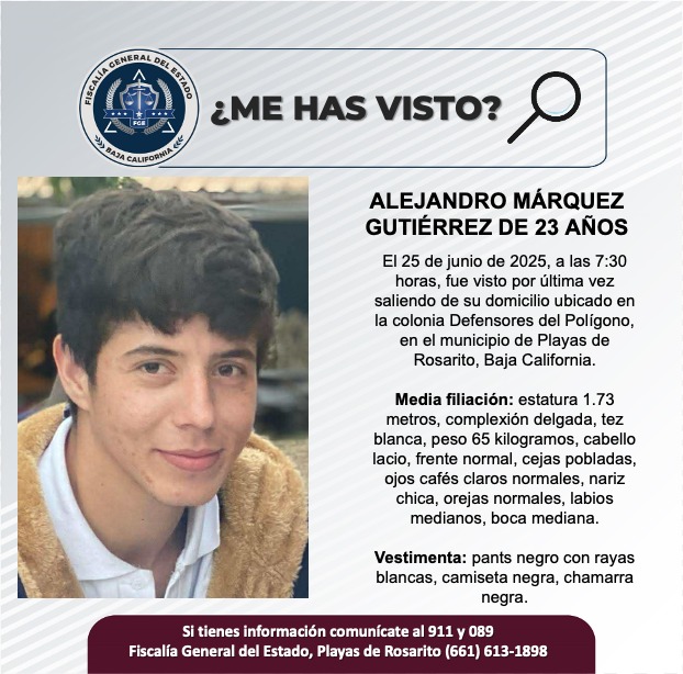 Pesquisa de Alejandro Márquez Gutiérrez de 23 años de edad