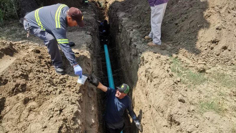 Rehabilita CESPT diariamente red sanitaria en zona de alta afluencia en Tijuana