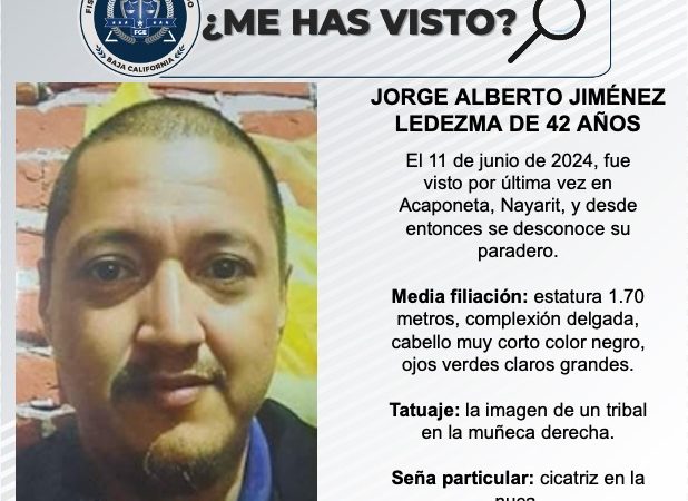 Pesquisa de Jorge Alberto Jiménez Ledezma de 42 años de edad