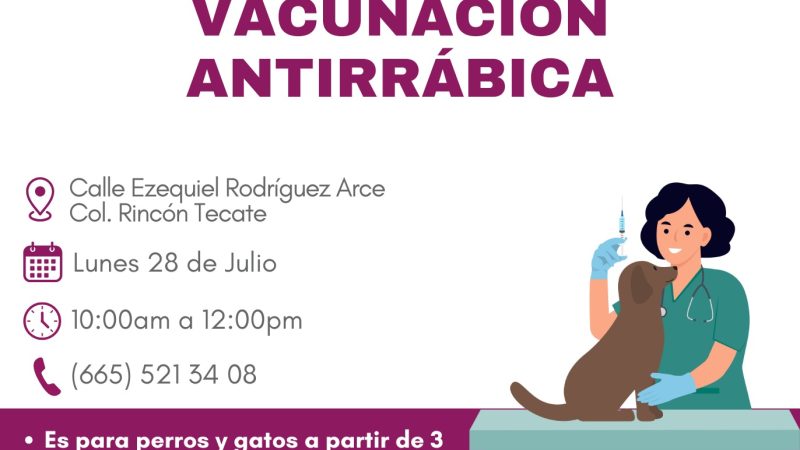 Continua IMBAT llevando vacunación antirrábica gratuita a las comunidades
