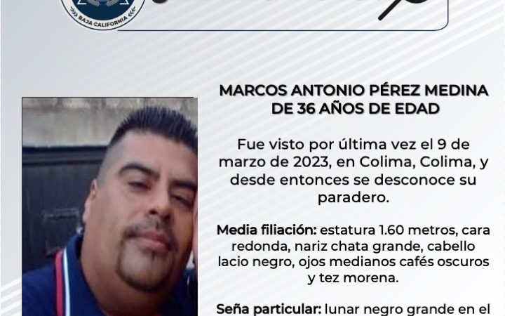 Pesquisa de Marcos Antonio Pérez Medina de 36 años de edad